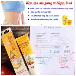 kem gừng tan mỡ ngân bình