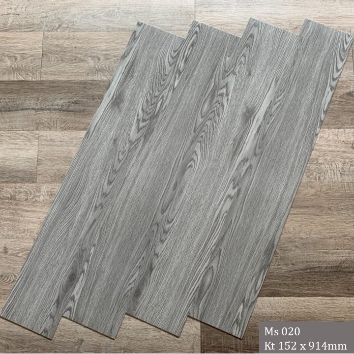Sàn nhựa giả gỗ màu xám lông chuột- vật liệu thông minh chỉ 13.300đ/tấm