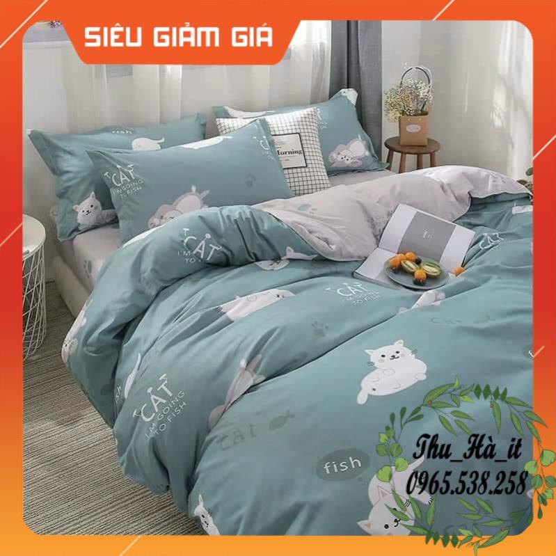 SIÊU SALE_ BỘ CHĂN GA GỐI POLY COTTON 4 MÓN NHẬP KHẨU HOẠ TIẾT ĐẸP MẪU MỚI NHẤT -HÀNG CAO CẤP