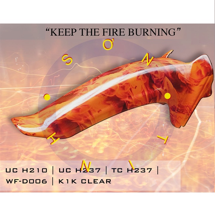 Cuộn Film Chuyển Nước Samurai Hình Ngọn Lửa - Mã WFD006 ( Lưu Ý Phải Dùng Chung Với Chai WF05)