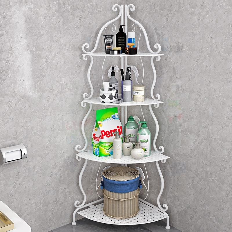 Kệ góc nhà tắm- Kệ để đồ hoa văn góc tường 4 tầng chắc chắn (SP002215) shop phúc yến