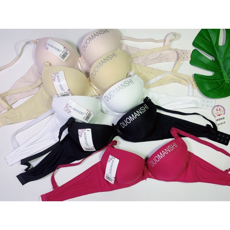 Áo ngực trơn có bàn tay,cúp xéo phối chữ hoặc họa tiết Size 34,36,38
