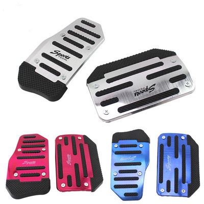 Set 2 / 3 Vỏ Bọc Bàn Đạp Truyền Động Bằng Nhôm Chống Trượt Thông Dụng Cho Xe Hơi