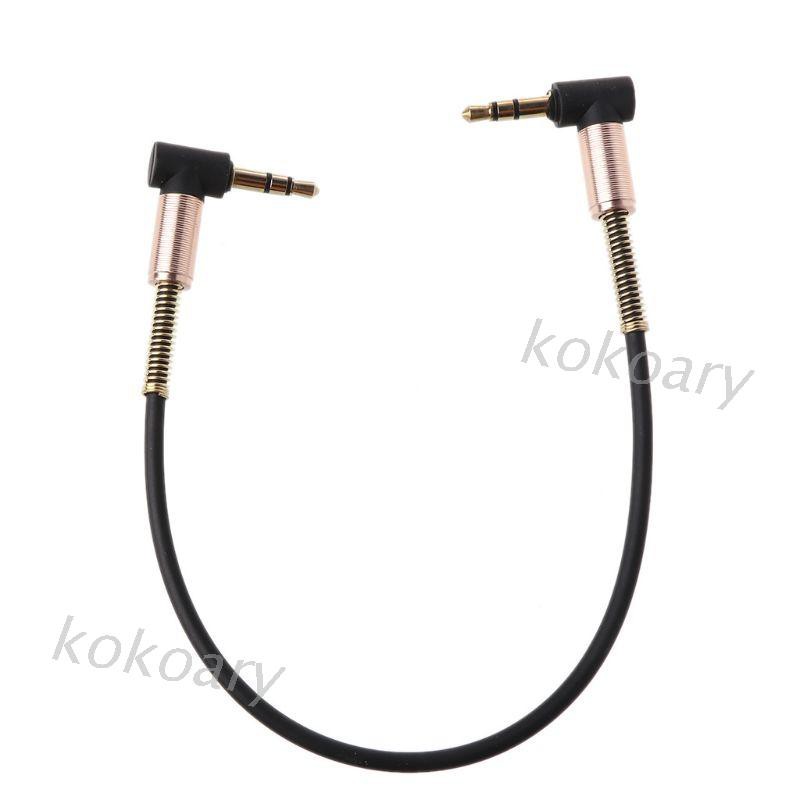 Dây Cáp Âm Thanh 90 Độ Chuyển Đổi 3.5mm Sang 3.5mm Chuyên Dụng Cho Iphone Samsung Xiaomi Mp3