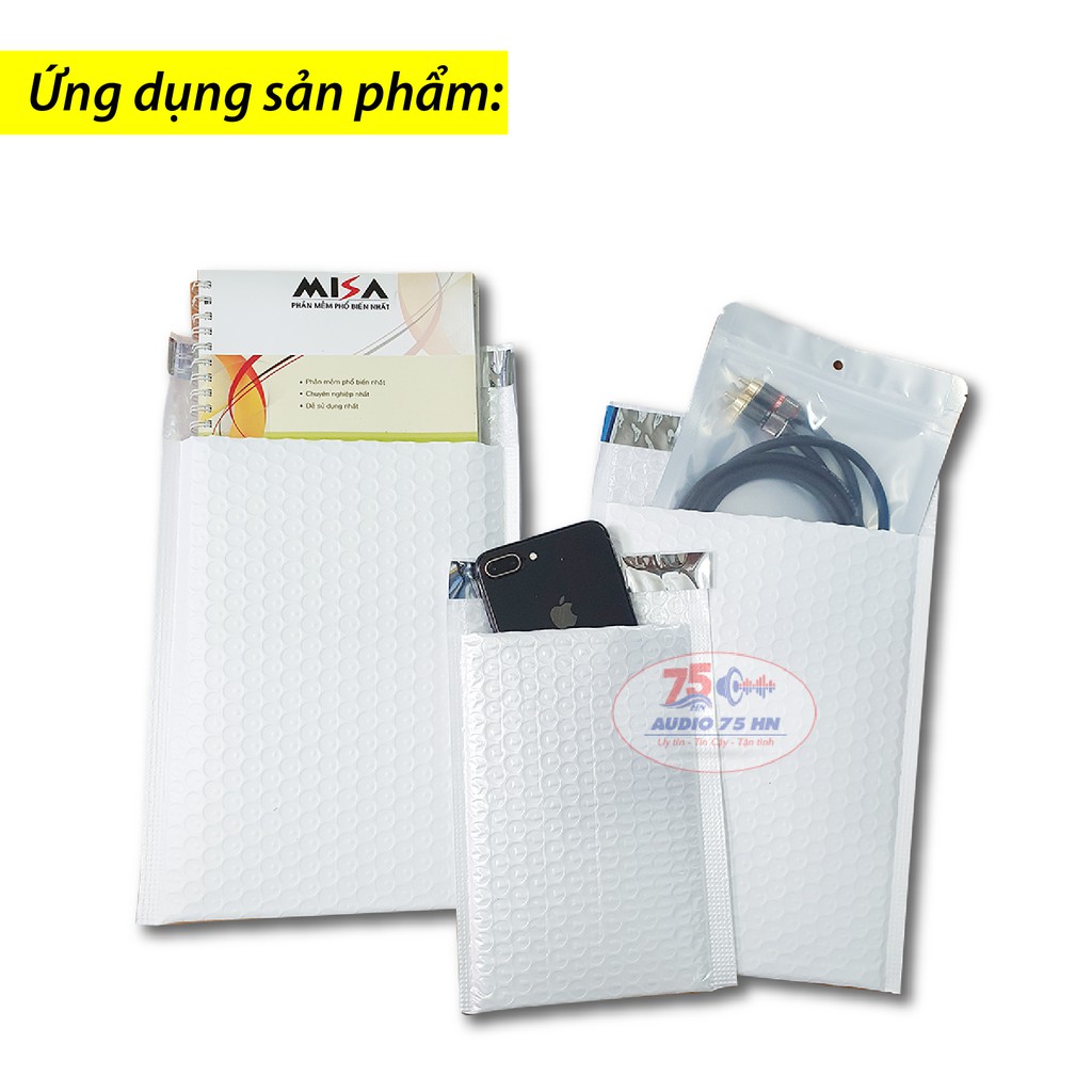 Túi giấy lót bóng khí (Kraft) kích thước 18x23cm +4cm - Túi đóng hàng chống sốc siêu bền