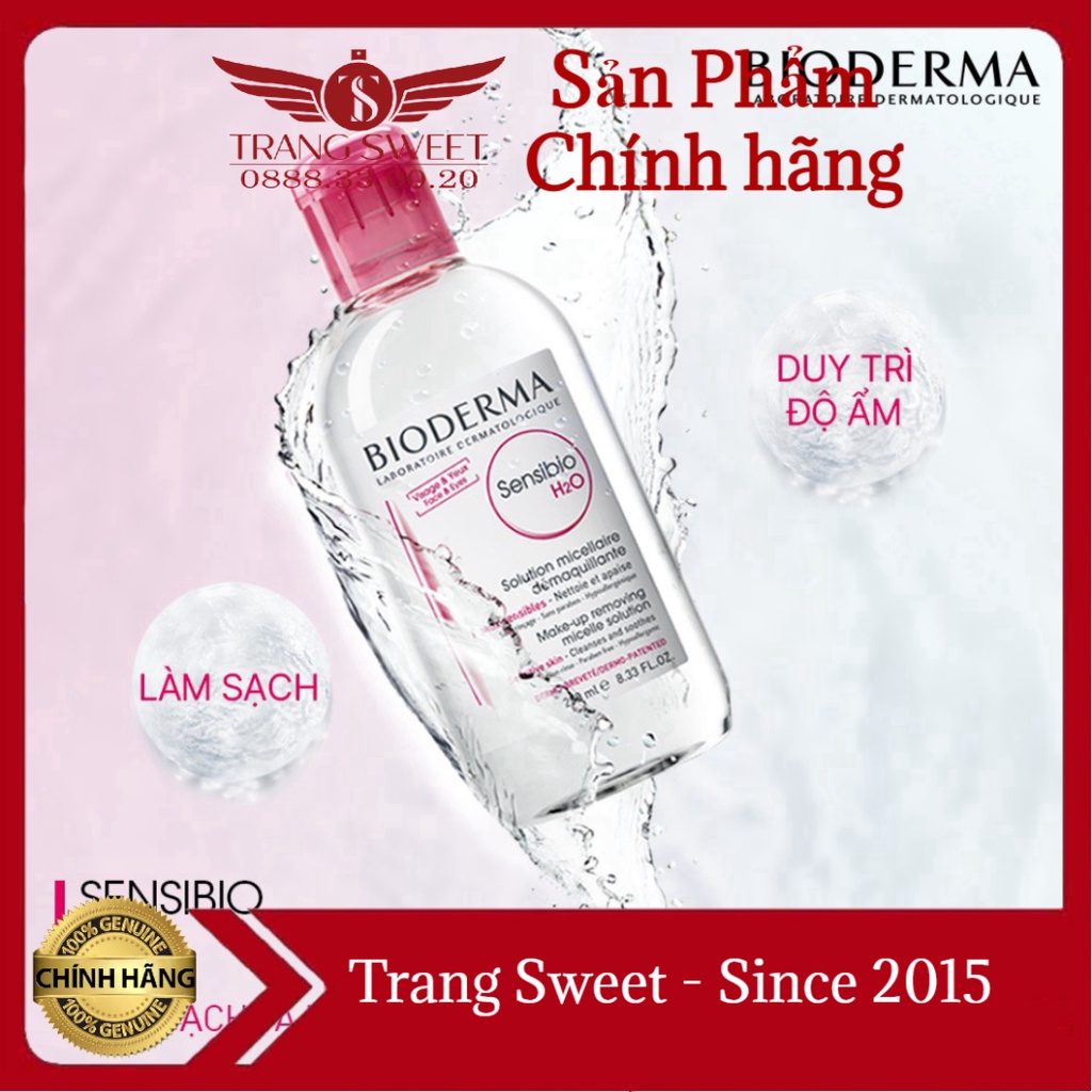Nước Tẩy Trang Dành Cho Da Nhạy Cảm Bioderma Sensibio H2O Hasaki Sản phẩm chính hãng