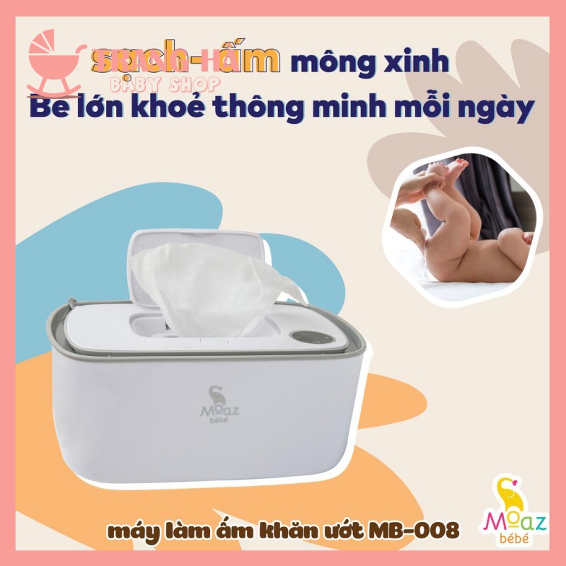 𝑪𝑯𝑰́𝑵𝑯 𝑯𝑨̃𝑵𝑮Máy làm ấm khăn ướt Moaz Bebe