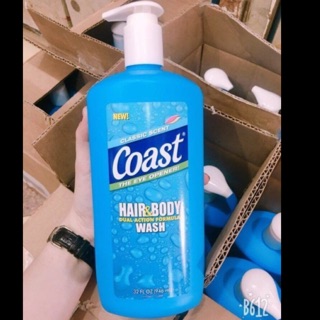 Sữa Tắm Gội Cho Nam Coast Dual Action Formula Classic Scent