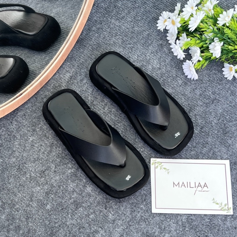 Dép xỏ ngón MAILIAA mã 001 đế xuồng 3 phân siêu êm quai kẹp