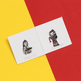 Ghim cài áo tiêu chiến ngụy vô tiện - ghim cài áo vương nhất bác lam vong cơ