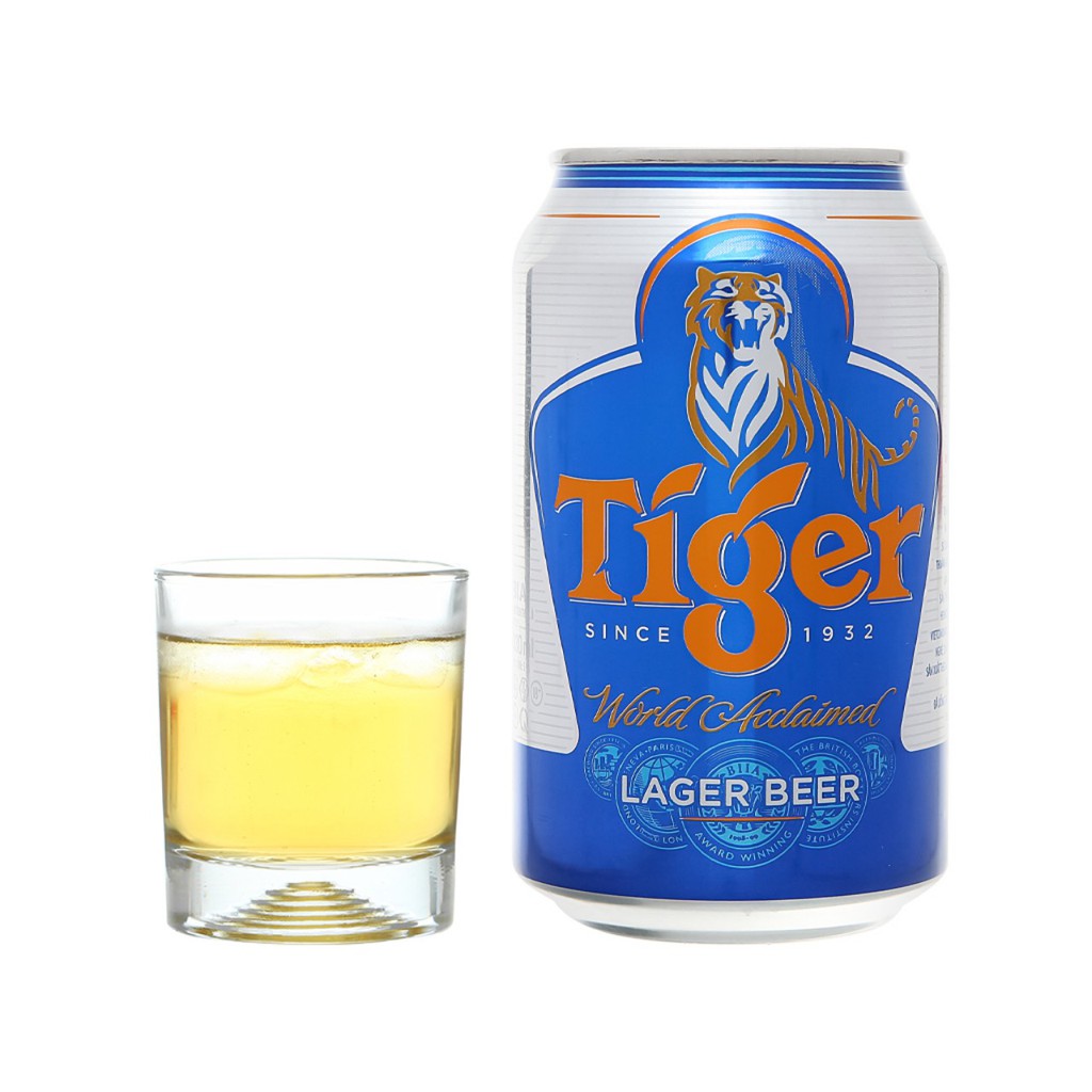 Thùng 24 Lon Bia Tiger / Tiger Crystal 330ml (Giao Hàng: Now / Grab)