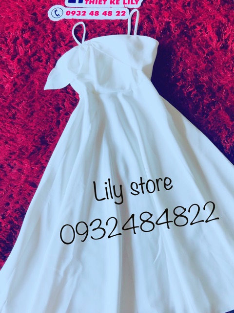 ( ảnh và video thật 1000%) ĐẦM 2 dây nơ