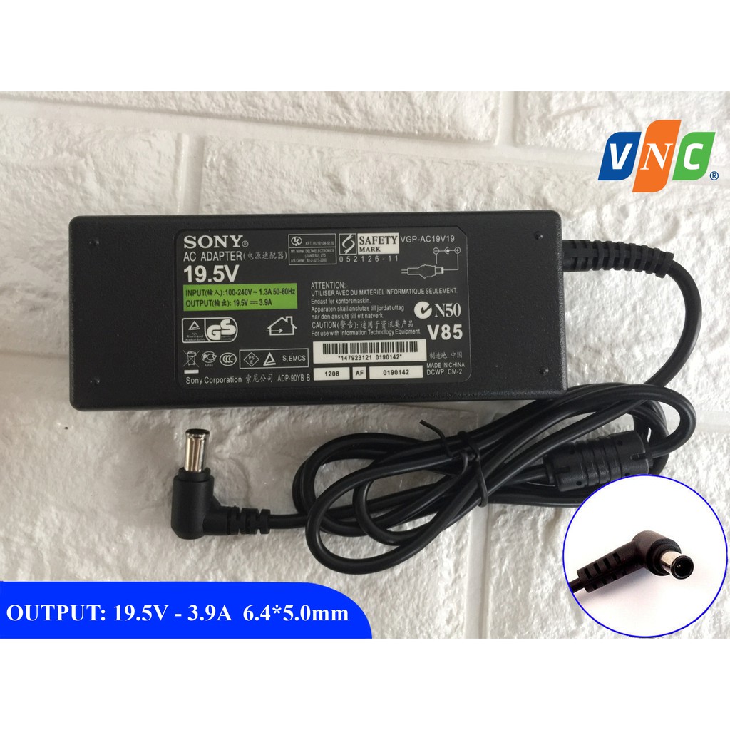 Sạc Adapter Tivi Sony 19.5V 3.9A Kèm Dây nguồn - BH 12 tháng NEW 100%