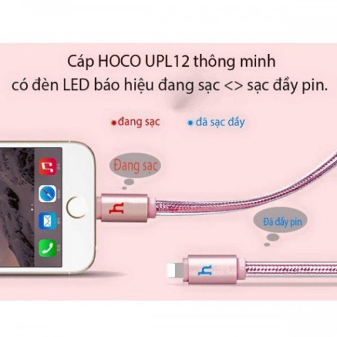 MamTh- Cáp hoco UPL 12 tự ngắt hỗ trợ sạc nhanh