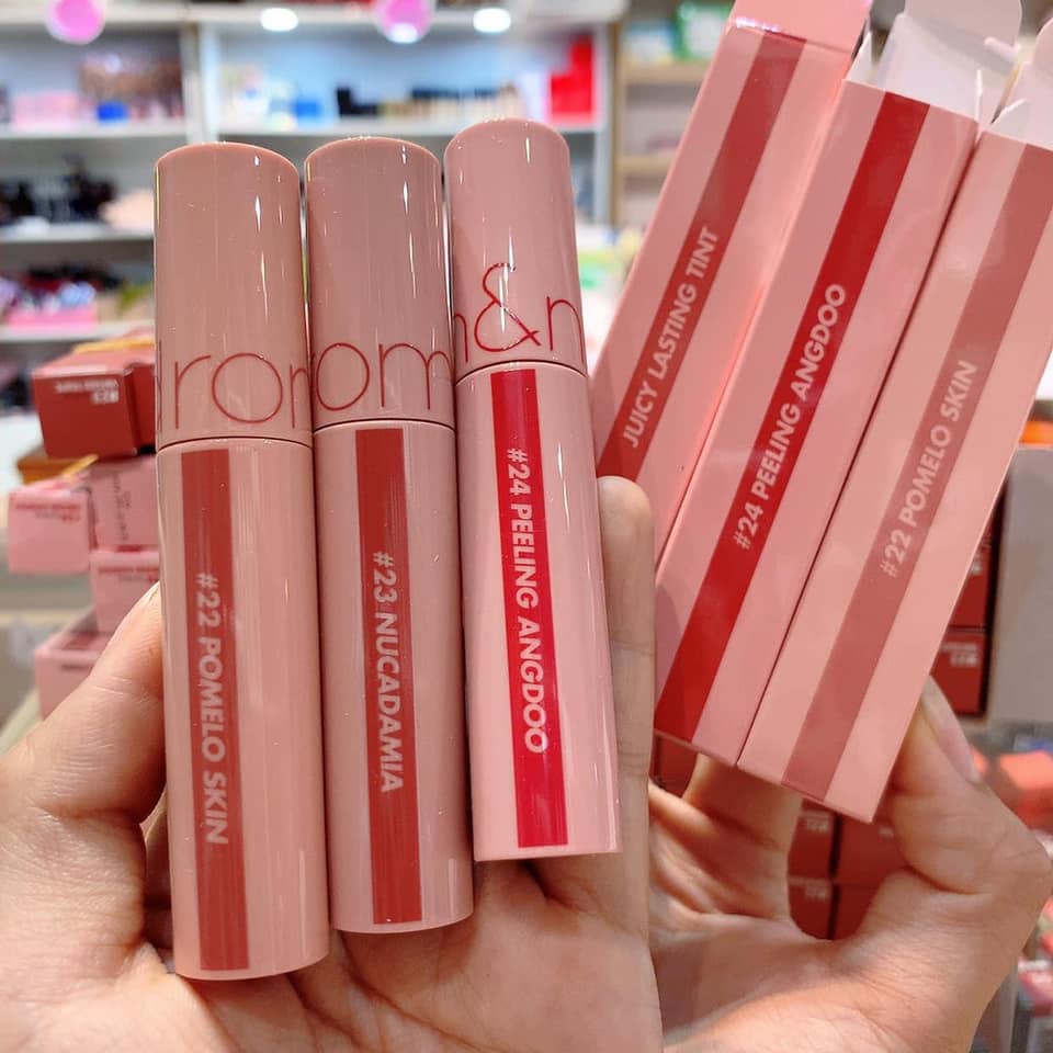 Son tint bóng Romand Hàn Quốc Juicy Bare Lip Tint màu #22 #23 #24 #25