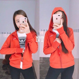 Áo khoác thun nữ có túi trong, tay xỏ ngón