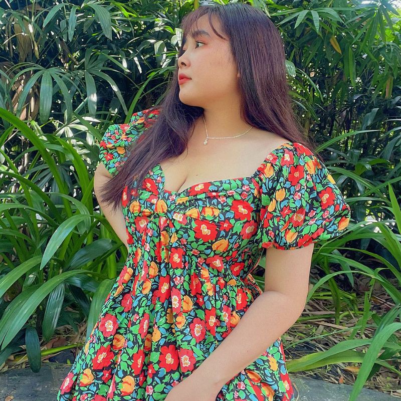 Đầm babydoll hoa Bigsize 60-90kg