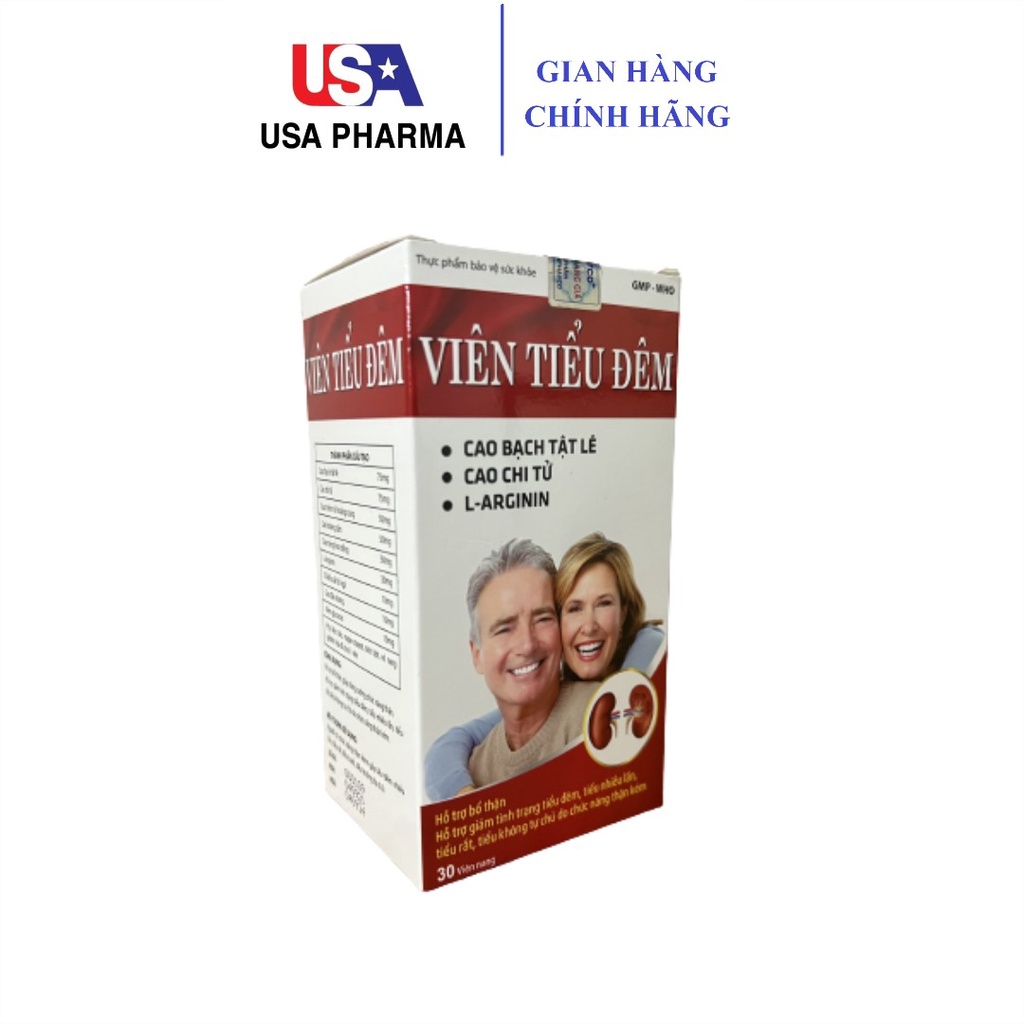 Viên tiểu đêm thảo dược ngăn ngừa tiểu đêm , tiểu nhiều lần , tiểu không tự chủ đái dầm hộp 30 viên