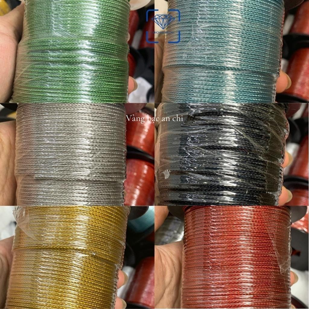 Dây vòng đeo charm / lu thống / đồng điếu / cỏ 4 lá phong thuỷ - mẫu khóa xích