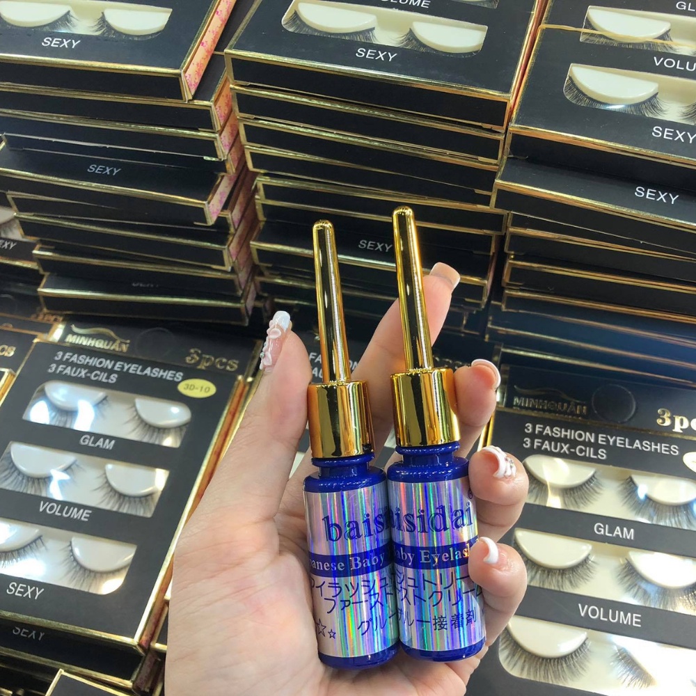 Keo dán mi Baisidai siêu dính dạng gel trong suốt chuyên dụng cho makeup