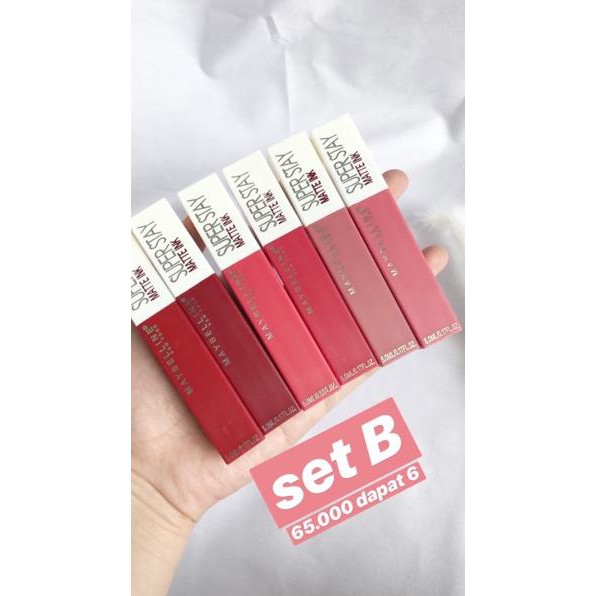 (Hàng Mới Về) Set 6 Thỏi Son Lì Maybelline Màu Sắc Thời Trang