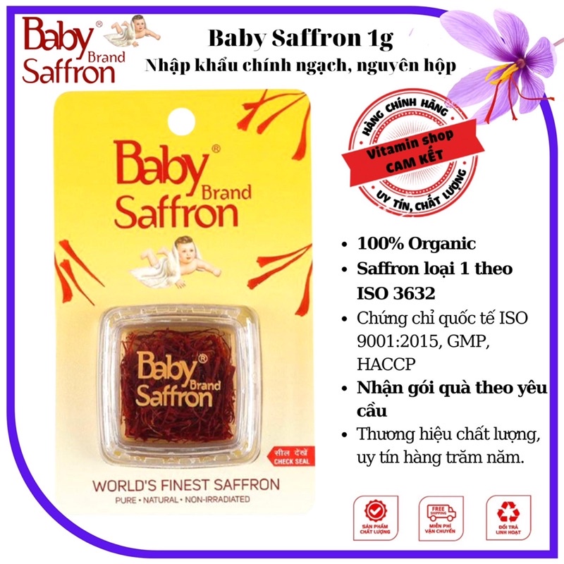 Saffron nhụy hoa nghệ tây Baby Saffron, Saffron loại 1