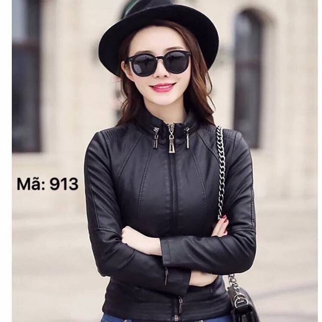 [ XẢ HÀNG TẾT ] Áo da nữ Quảng Châu bền đẹp không bong tróc, có ảnh và video thật 913