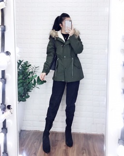 Parka dáng dài siêu ấm