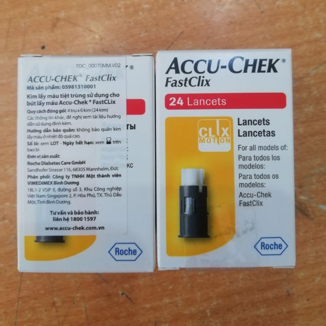 Kim tiểu đường Accu-chek 6 đầu