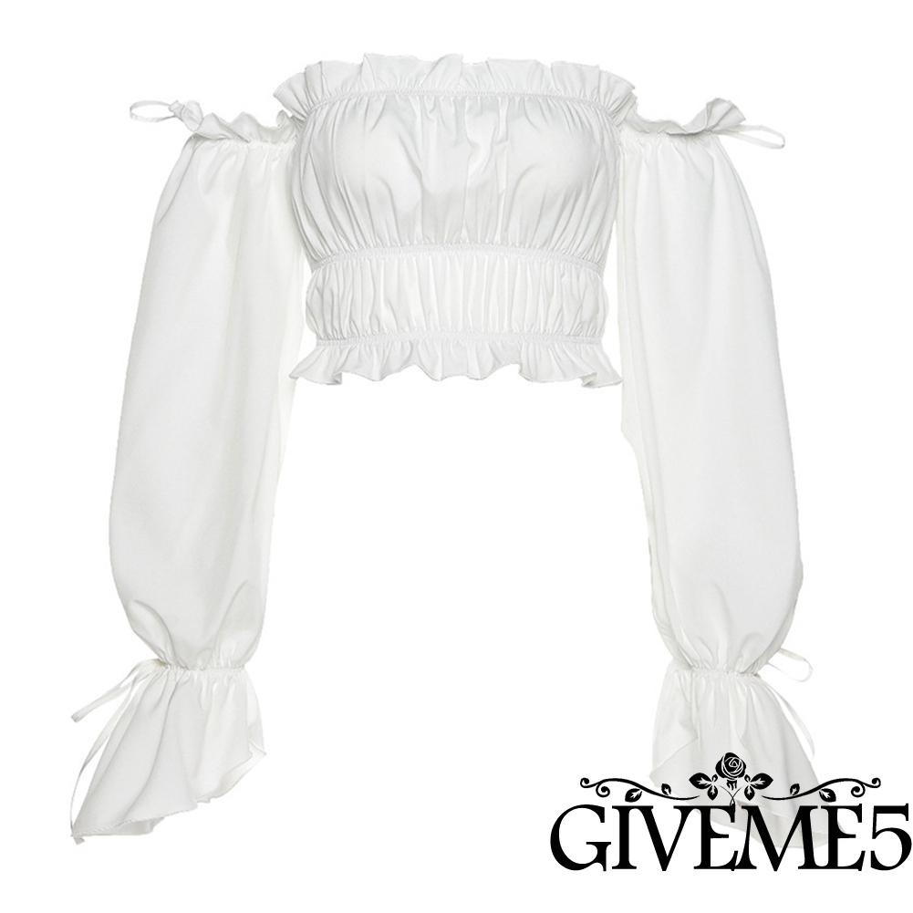 Áo Nữ Trễ Vai Tay Loe Thời Trang