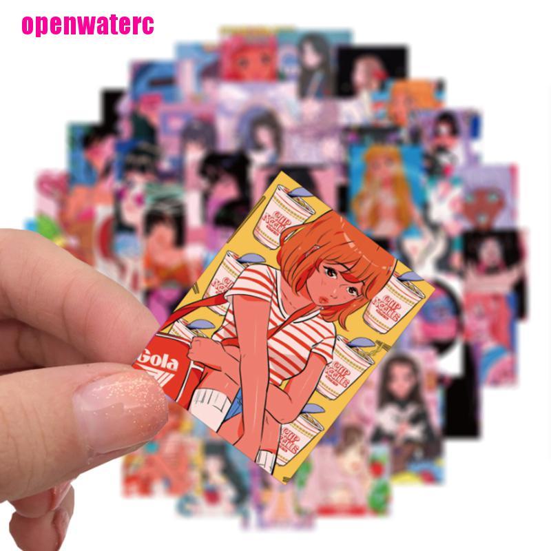 Miếng Dán Trang Trí Sổ Tay / Vali Chống Thấm Nước Họa Tiết Hoạt Hình Graffiti DIY