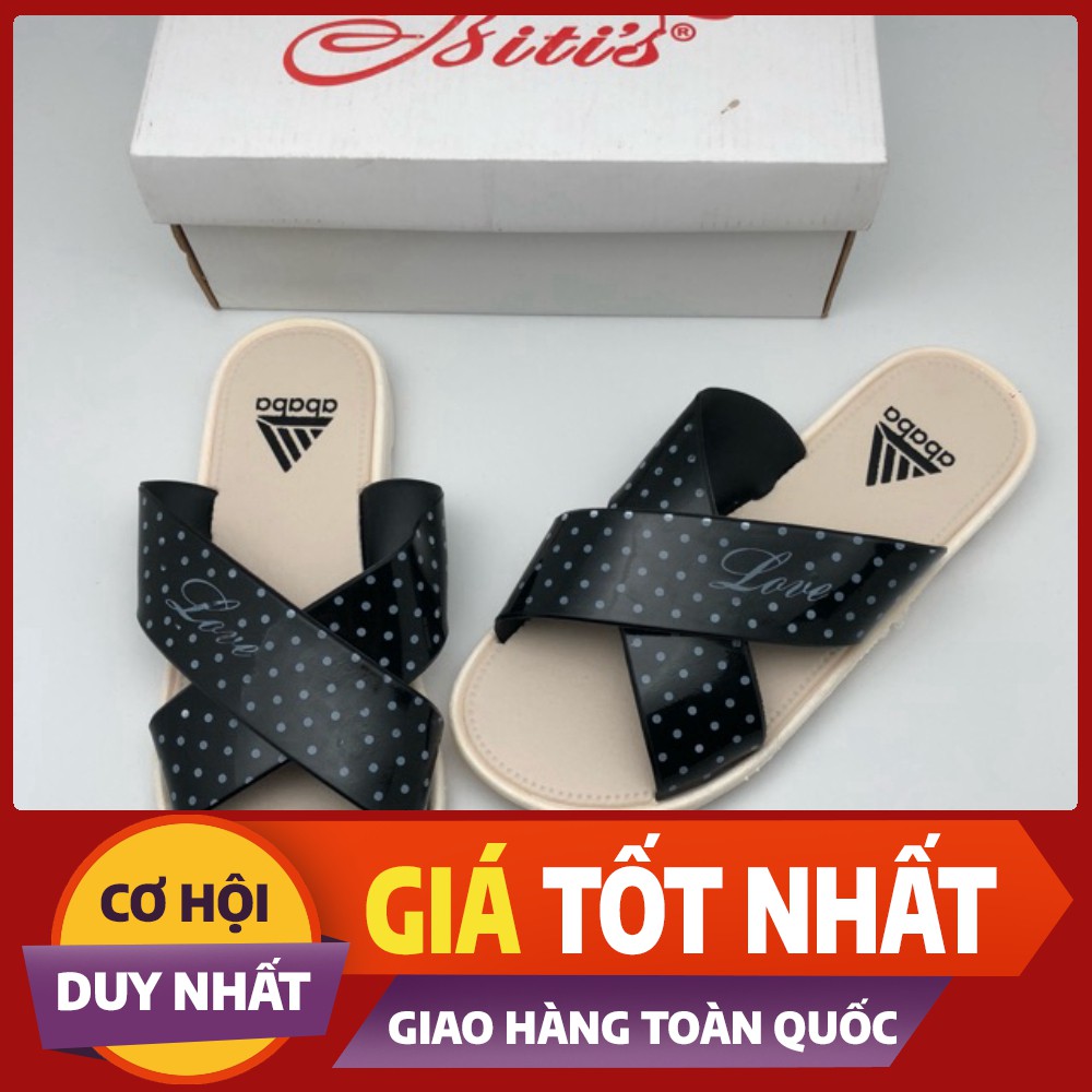 GIÁ SỐC_Dép Nữ Quai chéo CHẤM BI BS-388_CÓ SỈ LẺ _Giá Cực Sốc