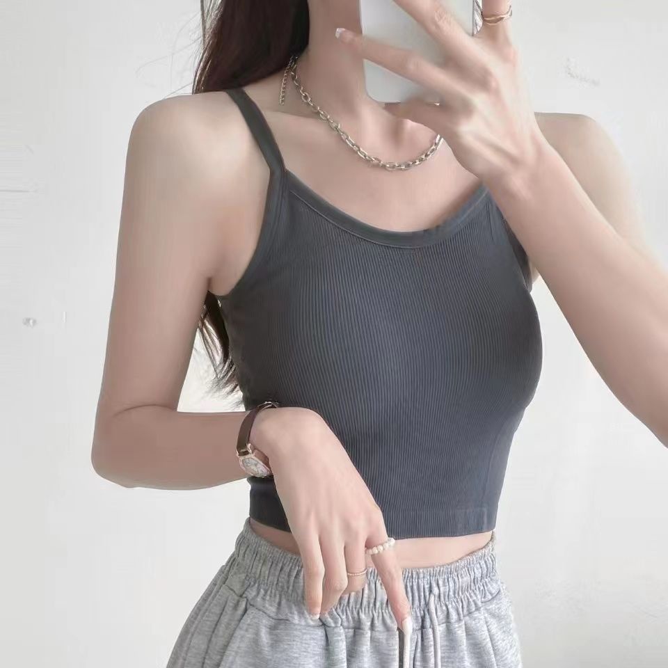 Jiashucheng Áo Lót Ống Mỏng Vừa Vặn Xinh Đẹp Phong Cách Hàn Quốc Chống Chói Cốc Bên Trong