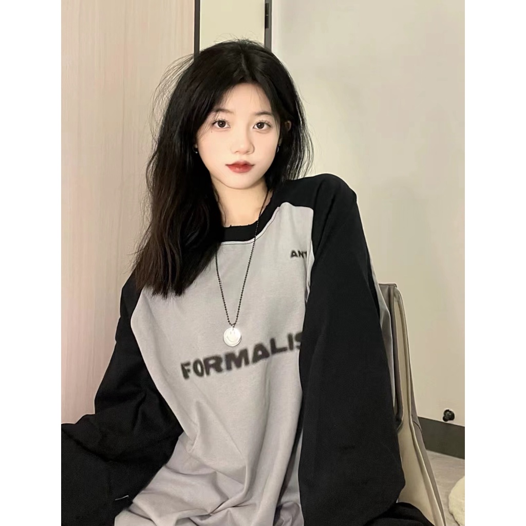 Áo Hoodie Tay Dài Oversize In Họa Tiết Phong Cách Hàn Quốc Kiểu Mới Cho Nam / Nữ