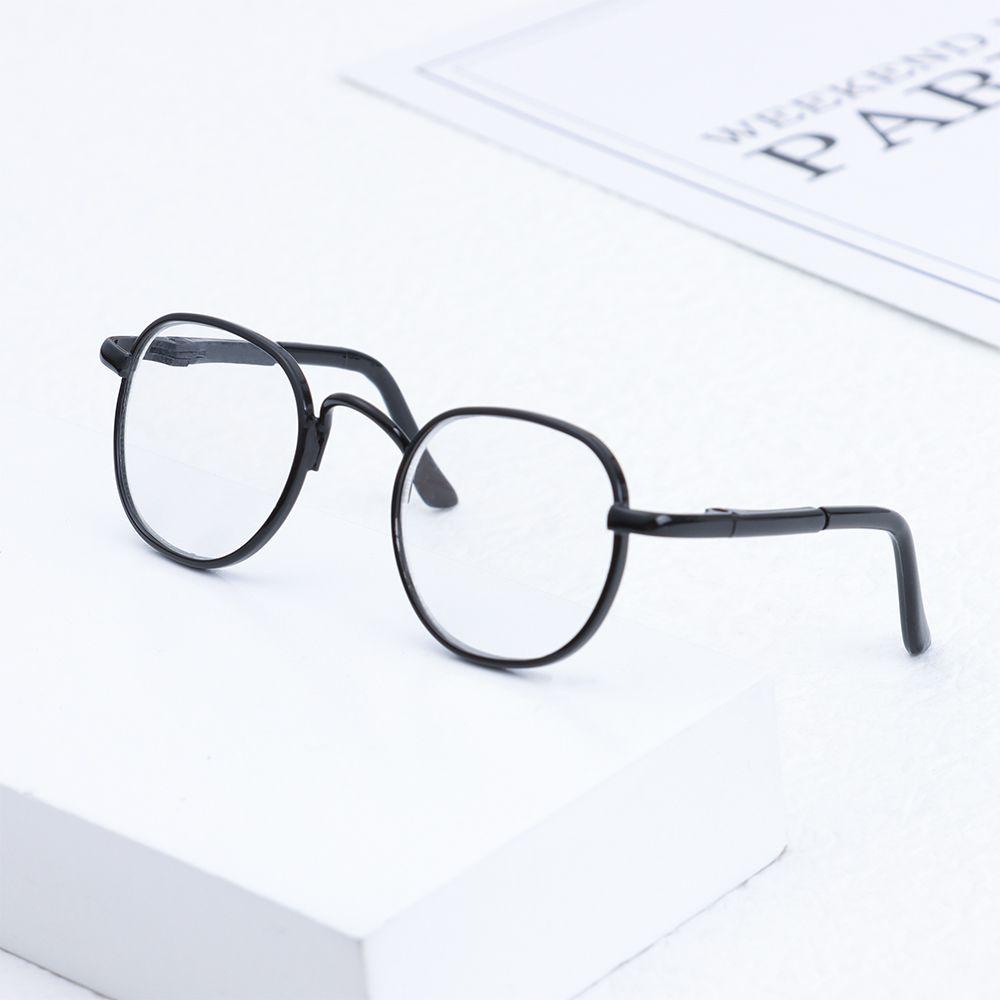 CLEVER Mắt Kính Gọng Tròn Bằng Kim Loại Thời Trang Cho Búp Bê Tỉ Lệ 1 / 6