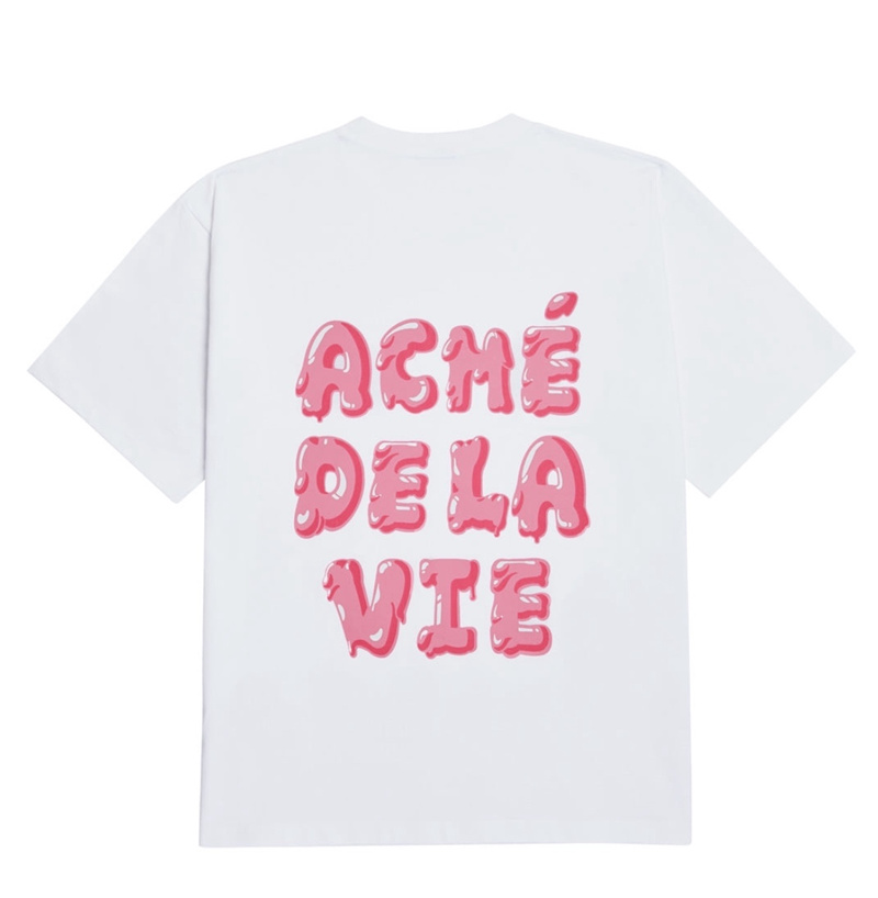 Áo thun cotton ADLV tay ngắn dáng rộng in họa tiết cổ điển thời trang cặp đôi