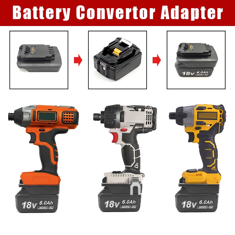 MAKITA Bộ Chuyển Đổi Pin Lithium 18V Sang Dây Cáp Đen Và Kiểm Tra Stanley 18V 20V