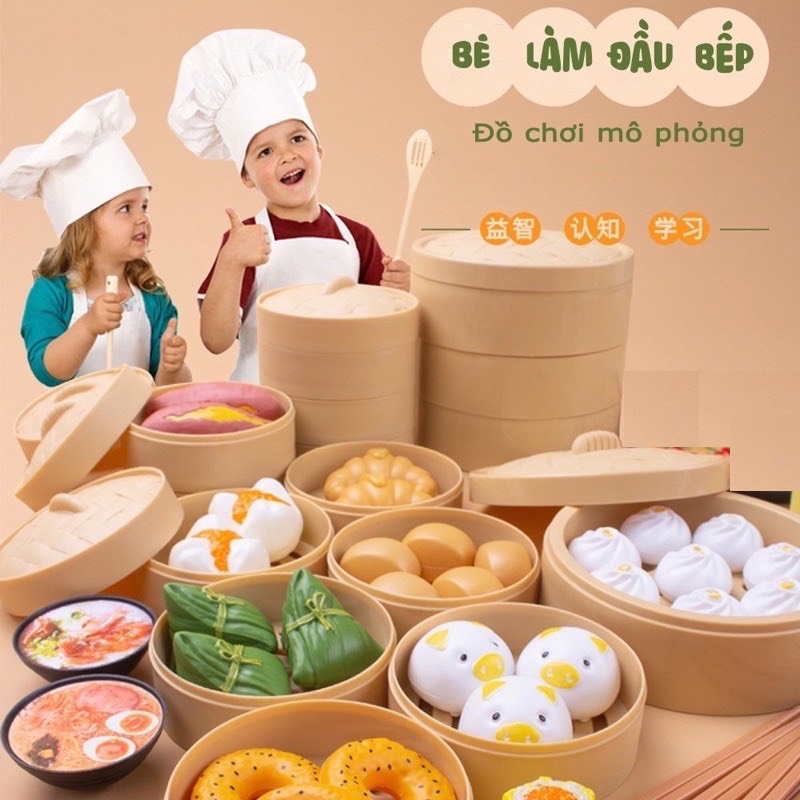 BỘ ĐỒ CHƠI NẤU ĂN CAO CẤP 88 CHI TIẾT ĐỦ MÓN ĂN NGON