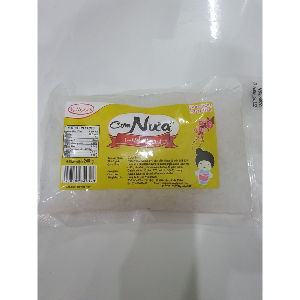 Combo 10 Gói Cơm Nưa Vị Nguyên ăn kiêng DAS Keto Gói 240g