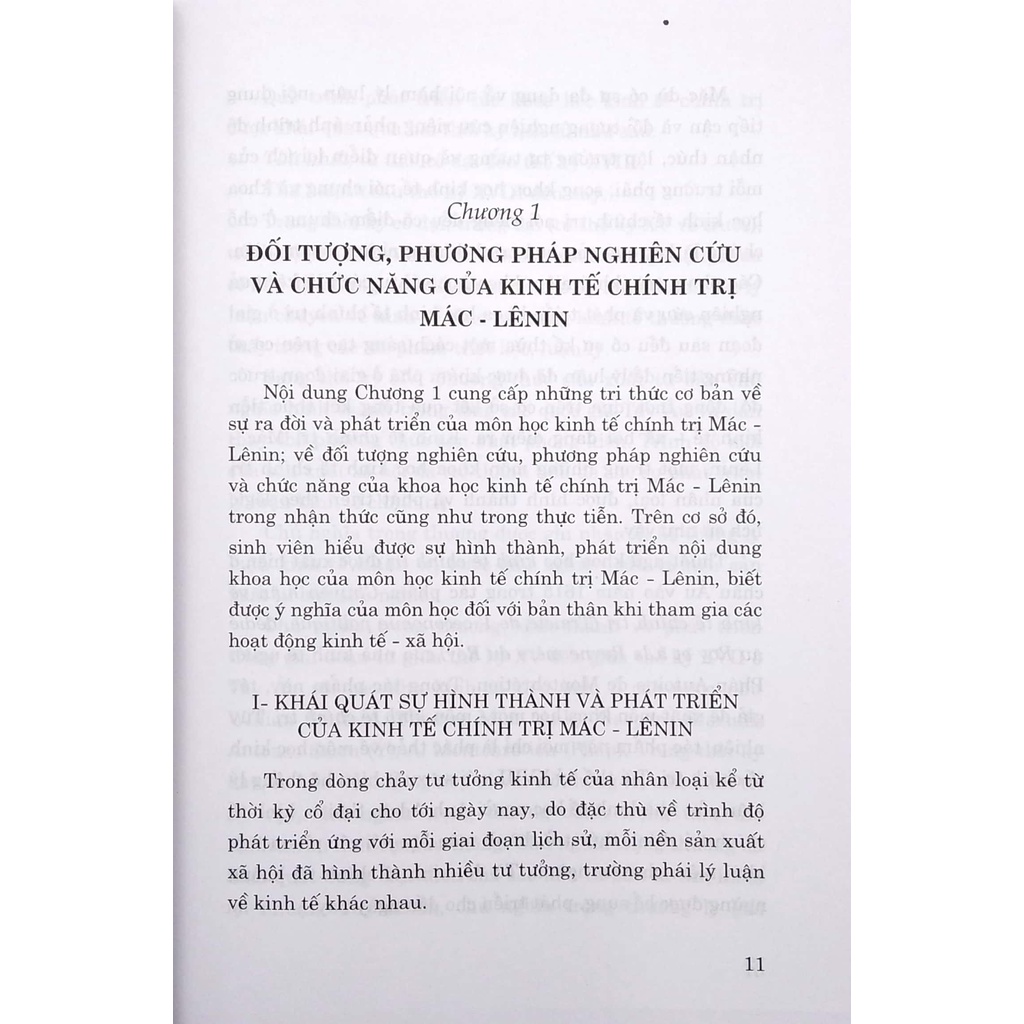 Sách Giáo Trình Kinh Tế Chính Trị Mác - Lênin