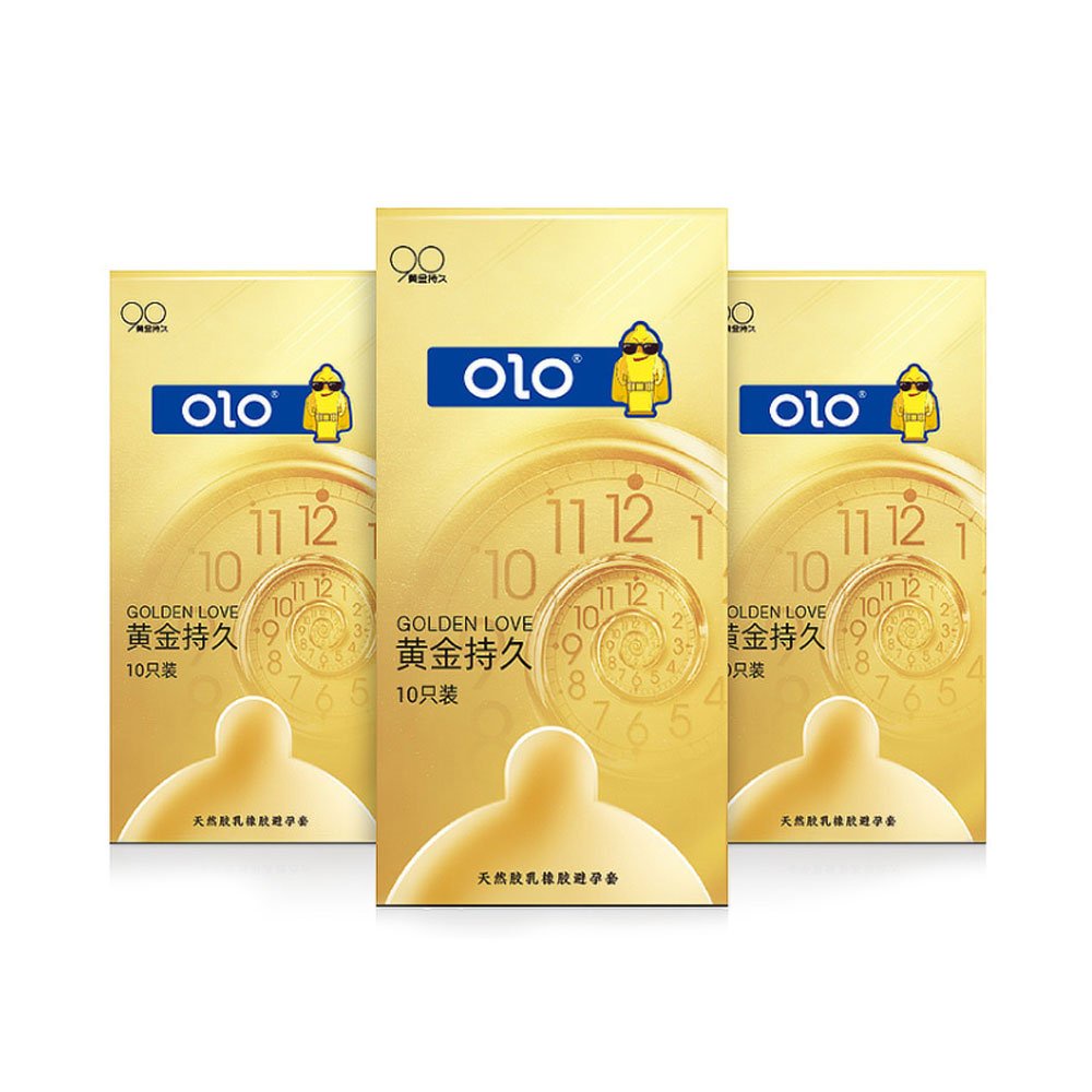 Bao cao su gai OLO golden love, [Hộp 10 cái] bcs siêu mỏng 001, kéo dài thời gian quan hệ, gân gai, chính hãng