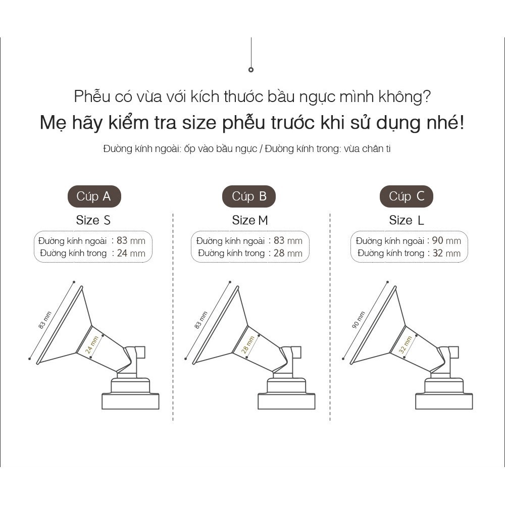 (Số 1 Hàn Quốc) Bộ phụ kiện hút sữa cổ rộng đầy đủ cho máy hút sữa Spectra Q, M1, M2, 9S, 9plus, 9+, S2, S2+, S1, S1+