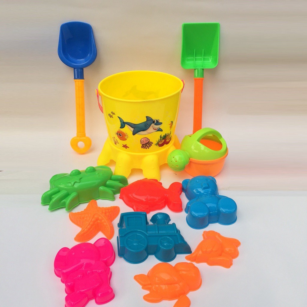 [HÀNG VIỆT NAM] Xô xúc cát LỚN đường kính 20cm, guồng quay cát cho bé - Xô đi biển - ĐỒ CHƠI CÁT