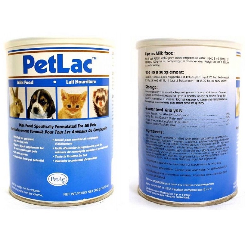 Sữa bột Petlac cho chó mèo hộp 300g