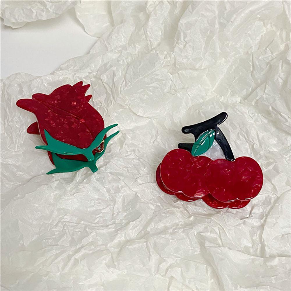 SOMEDAYZL Kẹp Tóc Hình Hoa Hồng Dễ Thương Cho Nữ