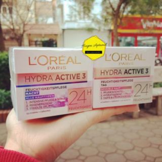 Bộ dưỡng da Loreal Active 3 24h xách tay Đức