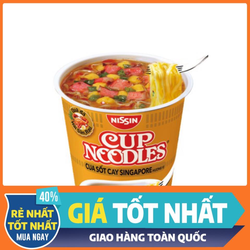 [HCM] Thùng 24 Ly Mì Cup Noodles Nissin 67g/ly đến 74g/ly nhập khẩu Thái Lan - Giảm Giá Mùa Dịch