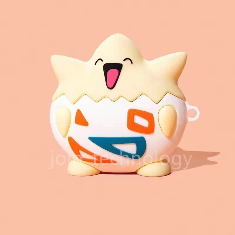 Vỏ Bảo Vệ Hộp Sạc Tai nghe không dây Airpods Pro / 1 / 2 Bằng Silicon Mềm Họa Tiết Hoạt Hình Dễ Thương