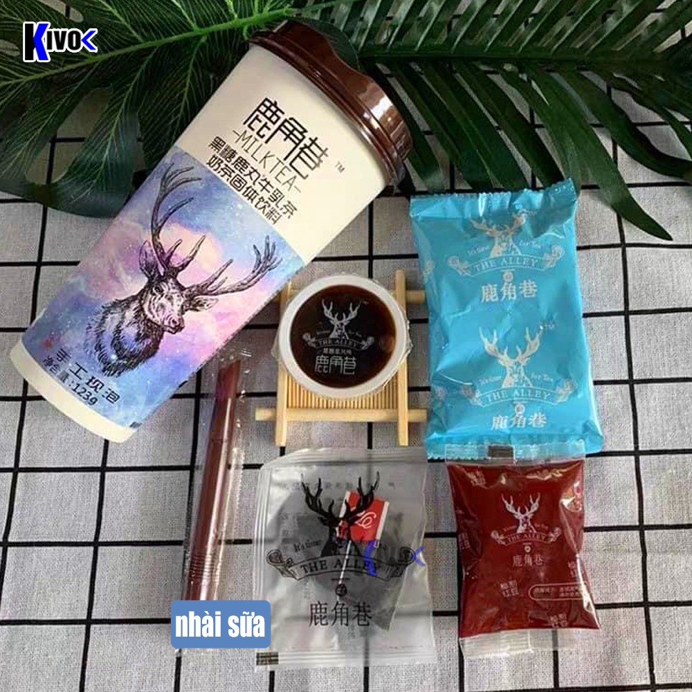 Trà Sữa The Alley Vị Truyền Thống Lài Sữa / Ô Long Đào / Trà Xanh Matcha Tự Pha Uống Liền Sừng Hươu - Kivo | BigBuy360 - bigbuy360.vn