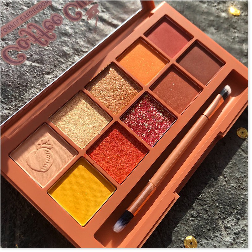 [Mã giảm giá shop] Bảng Phấn Mắt 10 Ô Kèm Cọ Marc Buse Best On My Shadow Bản Dupe Của Clio Pro Eye Palette